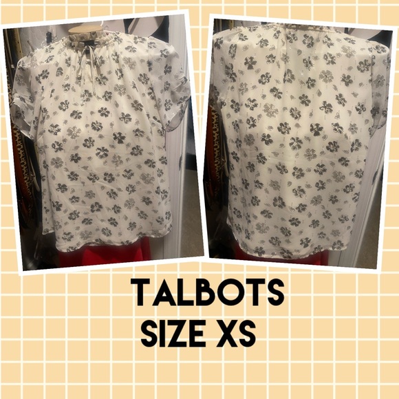 Talbots Sheer Blouse Size 4-6 🛍Lined…Worn Once.. - Picture 1 of 8